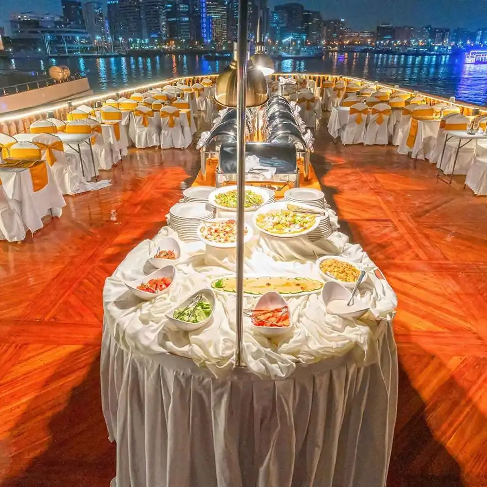 Buffet dinner onboard