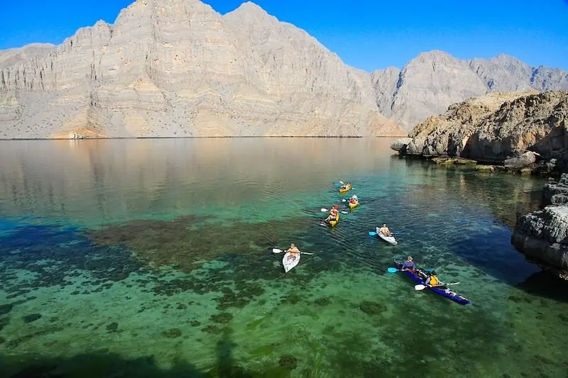 Kayaking in the fjords