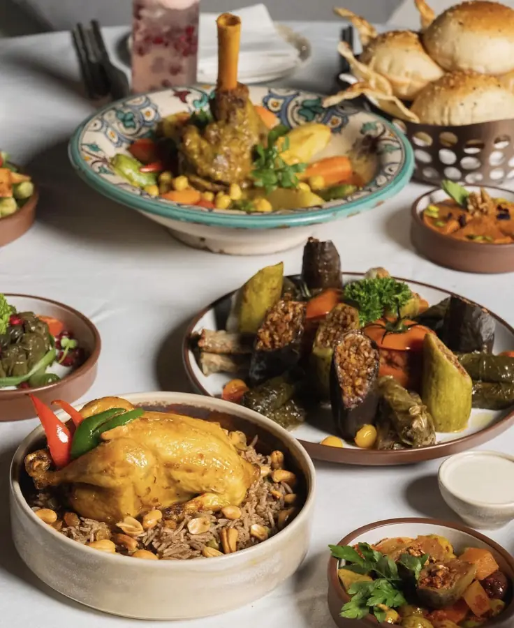 Arabian dinner dishes